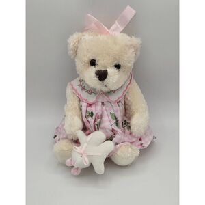 Oitscute Small Baby Teddy Bear with Cloth Cute Stuffed Animal Soft Plush Toy 10"